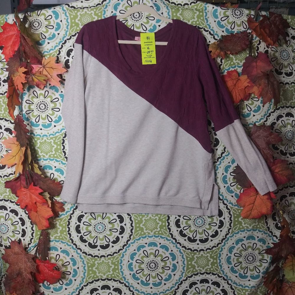 1903 Jeaniemade Size XL Sonoma Upcycled Sweater Top